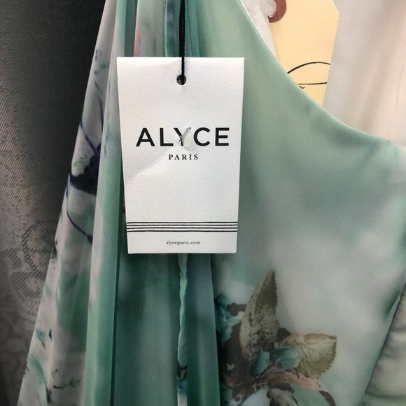 Alyce Sleek Sexy Prom Dress, BACKLESS Size 14, Aline Leg Slit Bridesmaid Formal - Picture 9 of 15